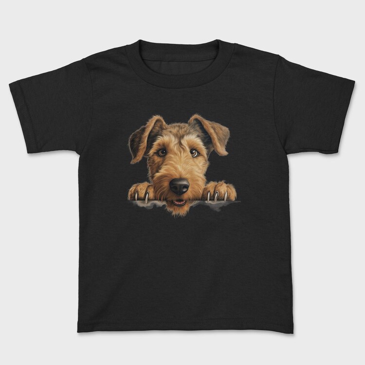 Air Dale Terrier Peeking, Tricou Copii