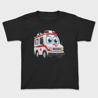 Ambulance Face Clipart, Tricou Copii