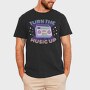 Turn The Music Up Vaporwave Radio, Tricou Barbati (Unisex)