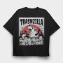Giant Opossum Trash City Zilla, Tricou Oversize Barbati (Unisex)