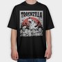 Giant Opossum Trash City Zilla, Tricou Oversize Barbati (Unisex)