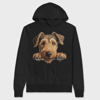 Air Dale Terrier Peeking, Hanorac Oversize Barbati (Unisex)