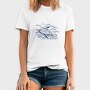 Whale Ocean Illustration, Tricou Barbati (Unisex)