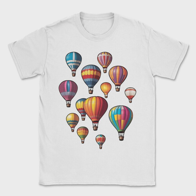Hot Balloons, Tricou Barbati (Unisex)