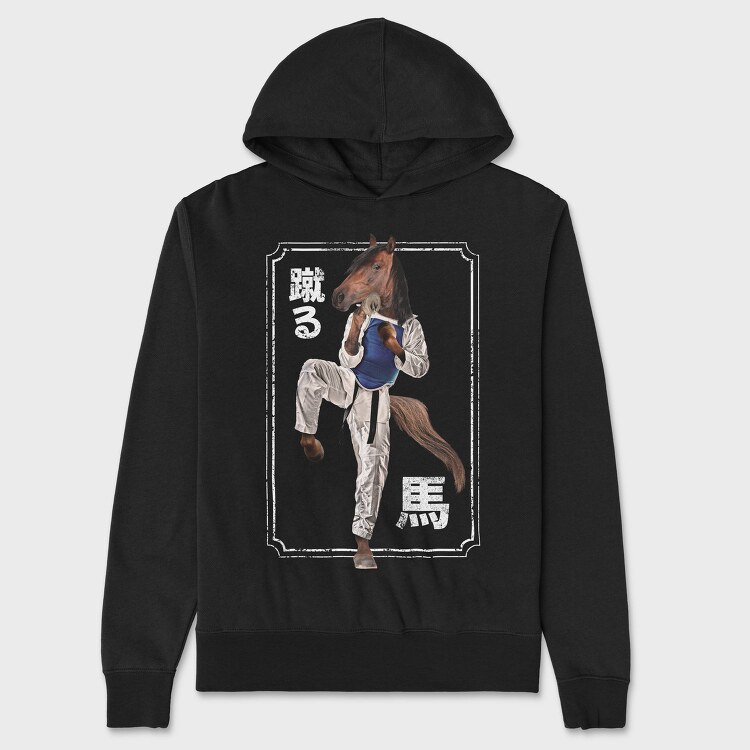 Horse Karate, Hanorac Oversize Barbati (Unisex)