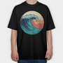 Retro Wave Art Vintage Wave, Tricou Oversize Barbati (Unisex)