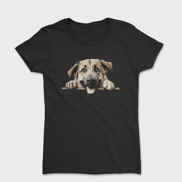 Anatolian Shepherd Peeking, Tricou Femei