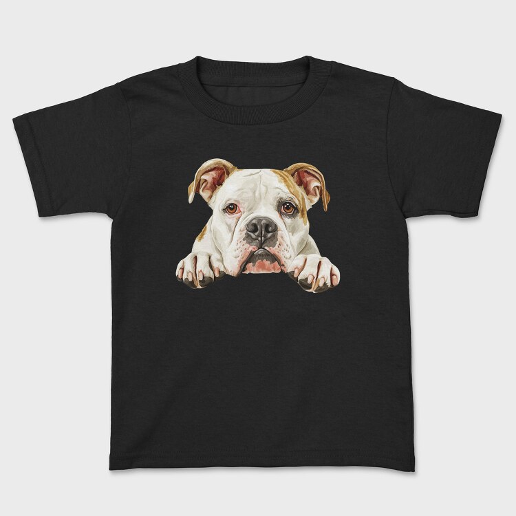 American Bulldog Peeking, Tricou Copii