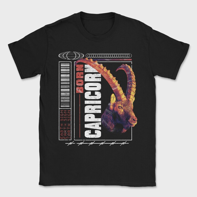 Horoscope Capricorn, Tricou Barbati (Unisex)