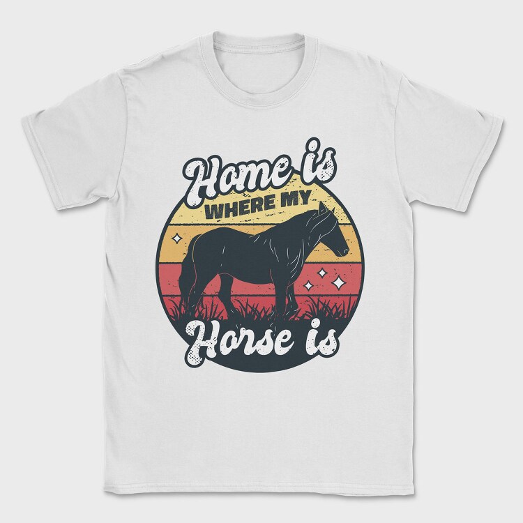 Home Horse, Tricou Barbati (Unisex)