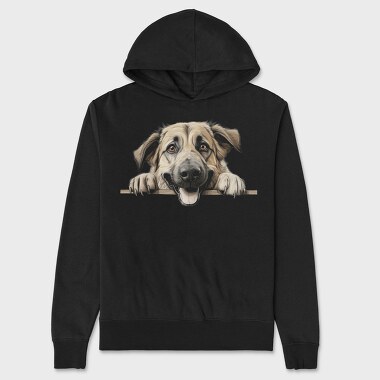 Anatolian Shepherd Peeking, Hanorac Oversize Barbati (Unisex)