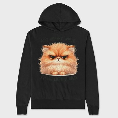 Angry Cat Quote, Hanorac Oversize Barbati (Unisex)