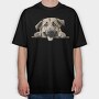 Anatolian Shepherd Peeking, Tricou Oversize Barbati (Unisex)