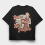 Retro Woman Baking Bake Kill Funny, Tricou Oversize Barbati (Unisex)