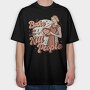 Retro Woman Baking Bake Kill Funny, Tricou Oversize Barbati (Unisex)