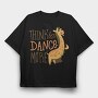 Giraffe Dancing, Tricou Oversize Barbati (Unisex)
