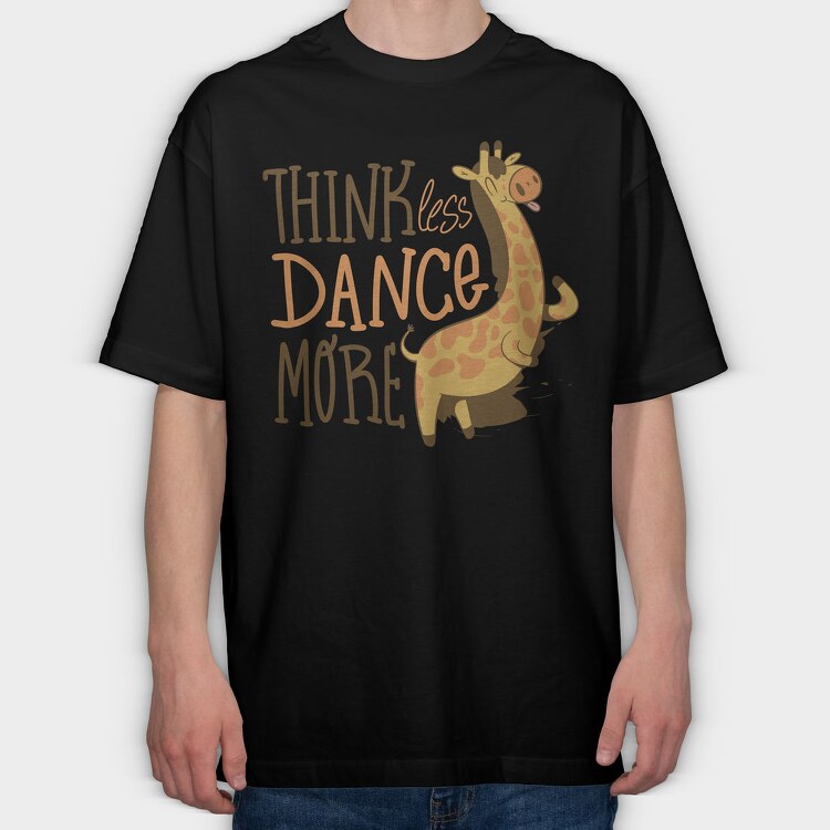 Giraffe Dancing, Tricou Oversize Barbati (Unisex)
