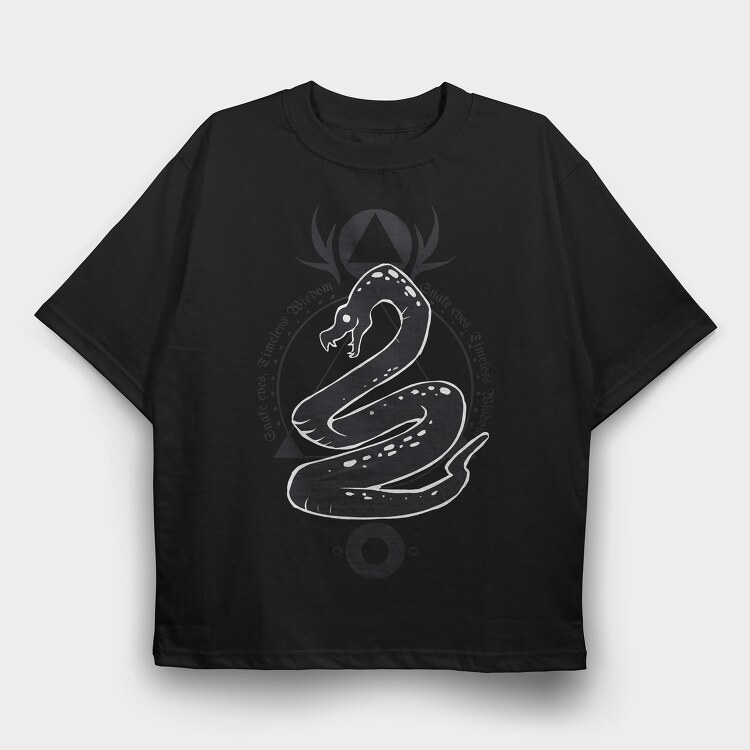 Dark Snake Dark Animals, Tricou Oversize Barbati (Unisex)