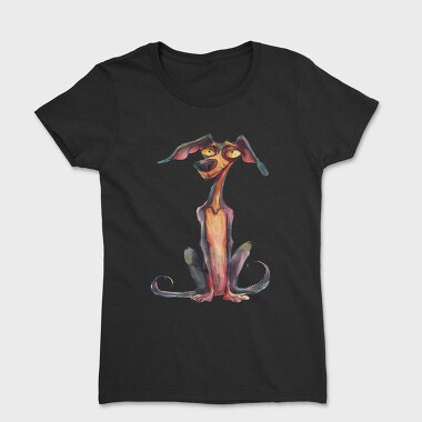 Colorful Quirky Dog, Tricou Femei