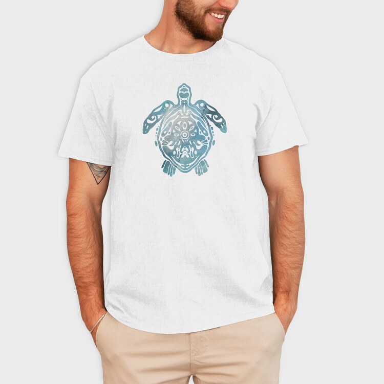 Turtle Animal Cut Out, Tricou Barbati (Unisex)