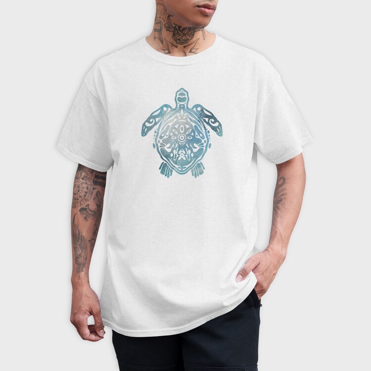 Turtle Animal Cut Out, Tricou Barbati (Unisex)