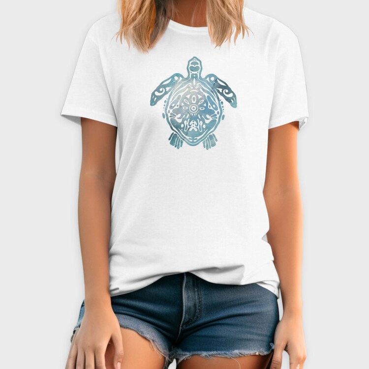 Turtle Animal Cut Out, Tricou Barbati (Unisex)
