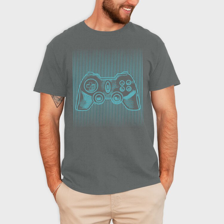 Joystick Optical Illusion, Tricou Barbati (Unisex)