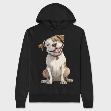 American Bulldog Smile, Hanorac Oversize Barbati (Unisex)