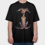Colorful Quirky Dog, Tricou Oversize Barbati (Unisex)