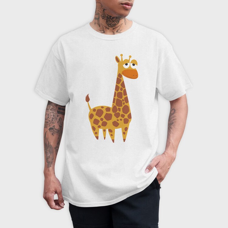 Giraffe Grin, Tricou Barbati (Unisex)