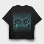 Joystick Optical Illusion, Tricou Oversize Barbati (Unisex)