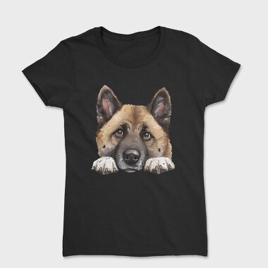 Akita Lover Peeking, Tricou Femei