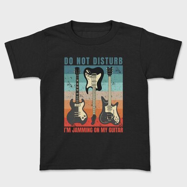 Electric Guitars Retro Sunset Quote, Tricou Copii