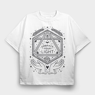 Embrace Your Light, Tricou Oversize Barbati (Unisex)