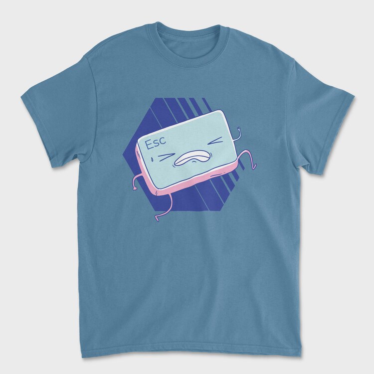 Escape Key Running Esc, Tricou Barbati (Unisex)