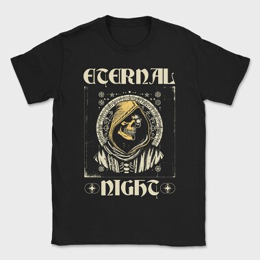 Eternal Night Skull Gothic Grim Reaper, Tricou Barbati (Unisex)