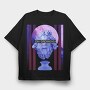 Daydreaming Statue Vaporwave Sculpture, Tricou Oversize Barbati (Unisex)