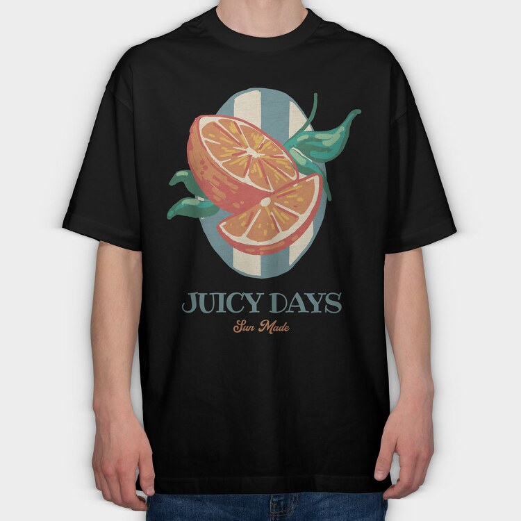 Juicy Days Citrus Summer, Tricou Oversize Barbati (Unisex)