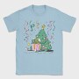 Christmas Tree New Year Character Present Pillow, Tricou Barbati (Unisex)