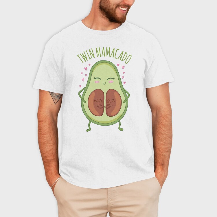 Twin Mamacado, Tricou Barbati (Unisex)