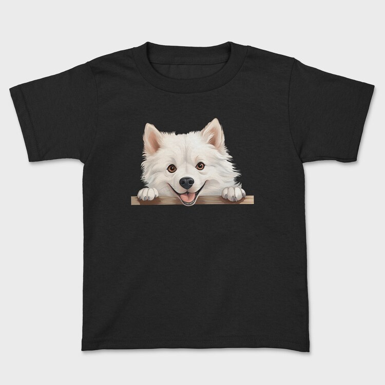 American Eskimo Peeking, Tricou Copii