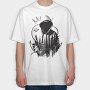 Edgy Urban Hoodie Hip Hop Character, Tricou Oversize Barbati (Unisex)
