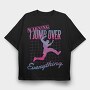 Retrowave Parkour Jump, Tricou Oversize Barbati (Unisex)