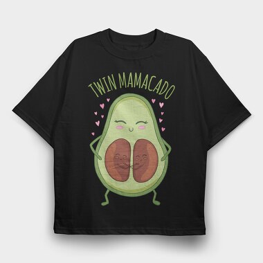 Twin Mamacado, Tricou Oversize Barbati (Unisex)