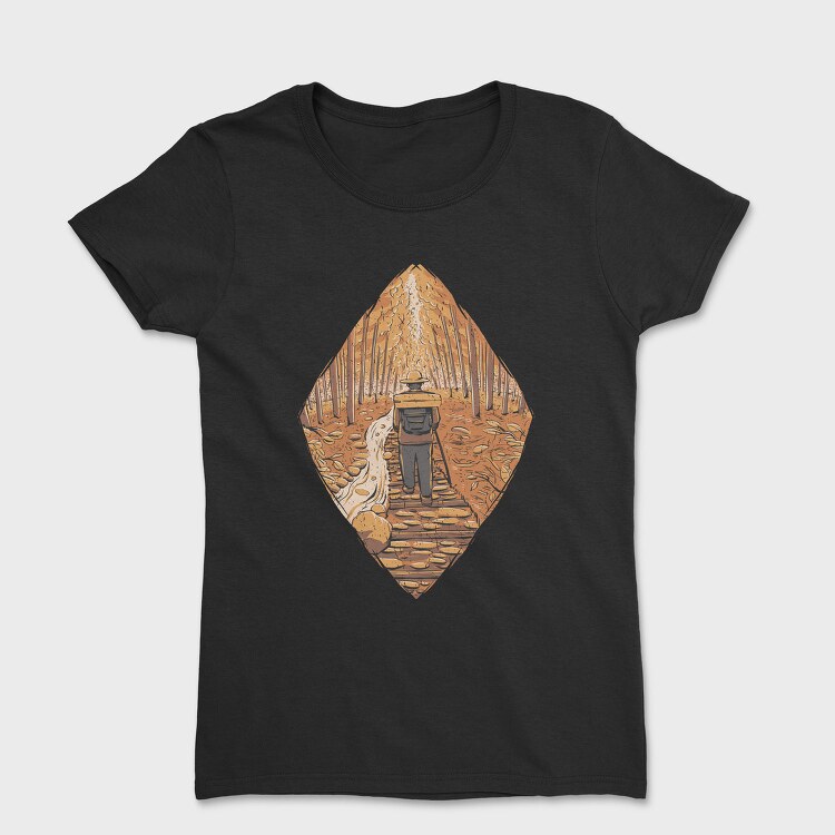 Hiker Autumn Path, Tricou Femei