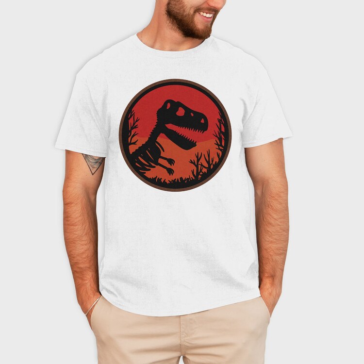 Jurassic Dinosaur Skeleton, Tricou Barbati (Unisex)
