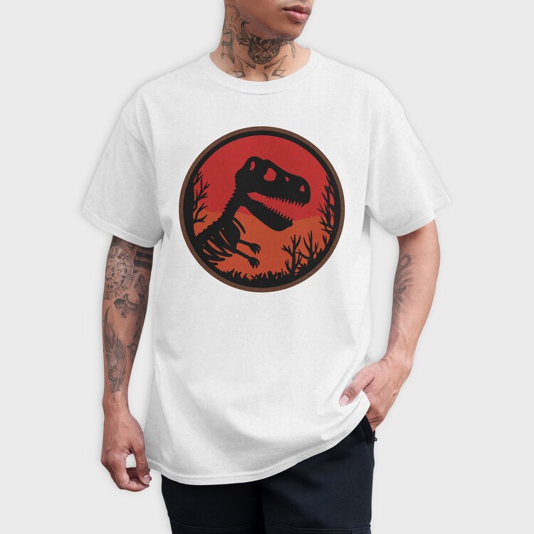 Jurassic Dinosaur Skeleton, Tricou Barbati (Unisex)