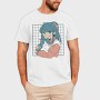 Anime Girl With Cat, Tricou Barbati (Unisex)