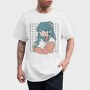 Anime Girl With Cat, Tricou Barbati (Unisex)
