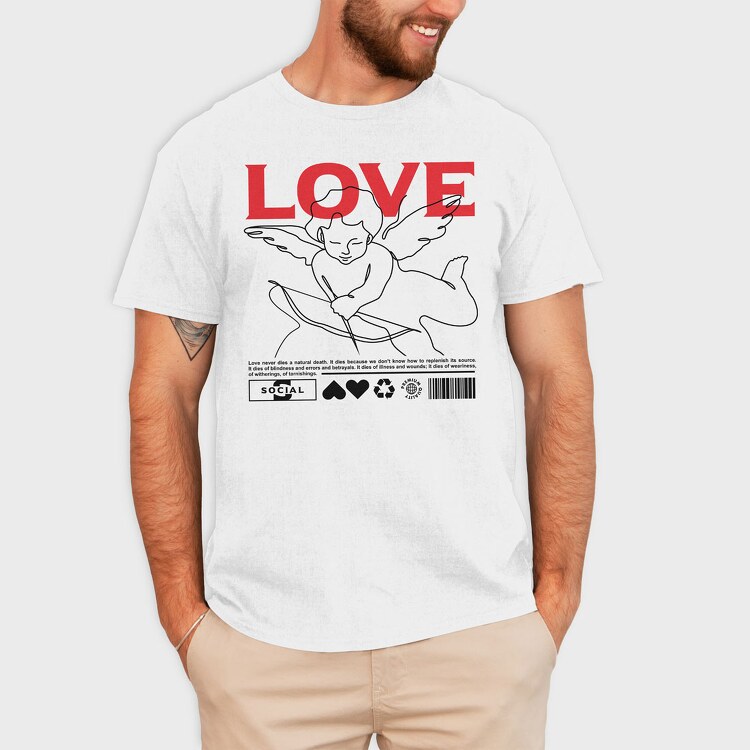 Love 1, Tricou Barbati (Unisex)